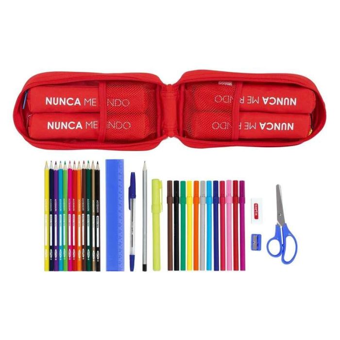 Plumier Mochila Sevilla Fútbol Club M747 Rojo 12 x 23 x 5 cm (33 Piezas) 4 Plumier Mochila Sevilla Fútbol Club M747 Rojo 12 x 23 x 5 cm (33 Piezas) 4