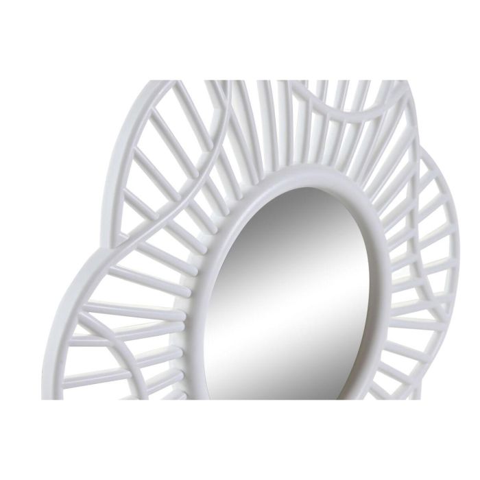 Juego de Espejos DKD Home Decor Cristal Dorado Blanco Polipropileno (25 x 2 x 25 cm) (2 Unidades) 2