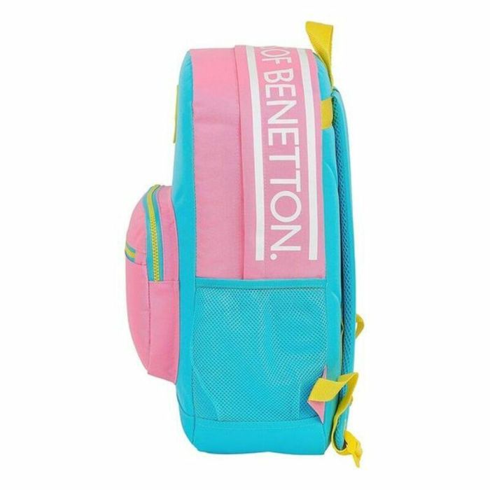 Mochila para Portátil Benetton Color Block 15,6'' Amarillo Rosa Turquesa 3 Mochila para Portátil Benetton Color Block 15,6'' Amarillo Rosa Turquesa 3