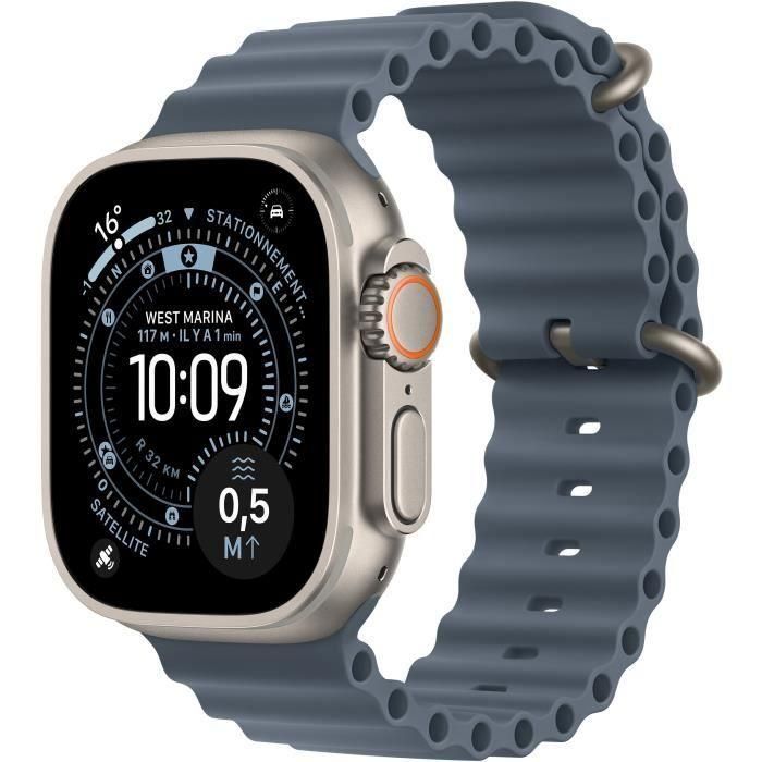 Apple MEWH4QFA Watch Ultra 3 GPS + Cellular - 49 mm - Caja de titanio natural - Correa Anchor Blue OceanBand 0 Apple MEWH4QFA Watch Ultra 3 GPS + Cellular - 49 mm - Caja de titanio natural - Correa Anchor Blue OceanBand 0