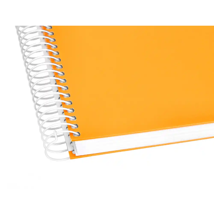 Liderpapel Cuaderno Espiral A5 Micro Crafty Tapa Forrada 120 Hojas 90gr Cuadro 5mm Color Naranja 6