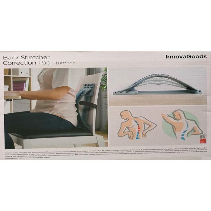 Soporte Corrector de Estiramiento Lumbar con Puntos de Presión y Magnéticos Lumport InnovaGoods 11 Soporte Corrector de Estiramiento Lumbar con Puntos de Presión y Magnéticos Lumport InnovaGoods 11