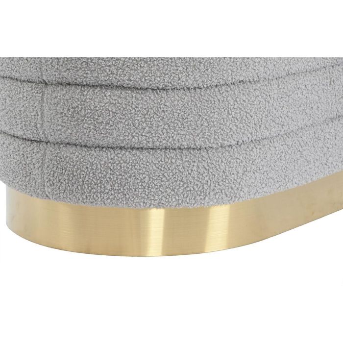 Descalzadora DKD Home Decor Gris Claro Dorado 41 x 40 x 80 cm 1