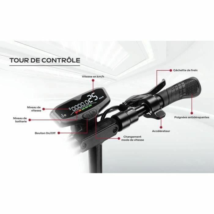 Ezway Patinete Eléctrico Todoterreno Plegable EBOOST GO - EZWAY - 10 - 48V - 800W - Autonomía 50 km, Luz de Freno e Intermitentes 3