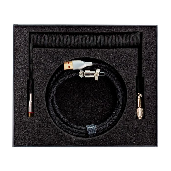 Phoenix technologies Kioru Cable Aviador en Espiral para Teclado Mecánico Tipo C - Estilo Profesional y Minimalista 2