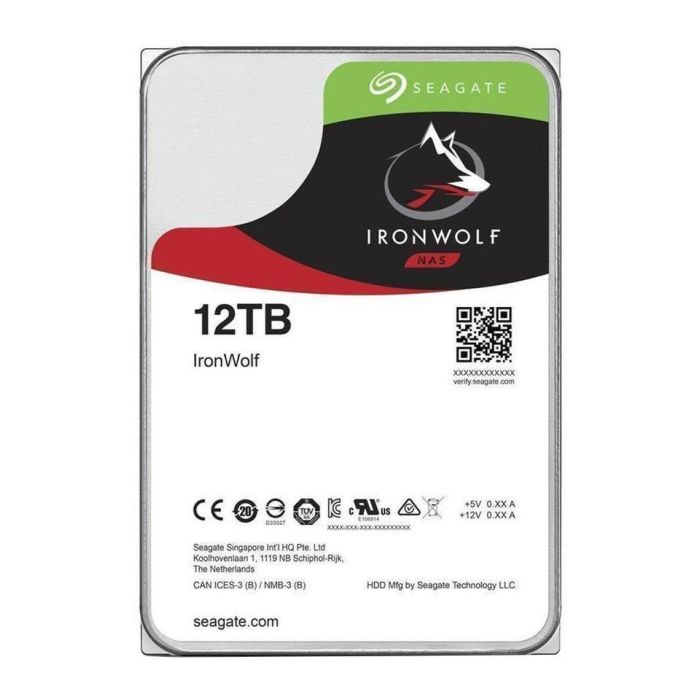 Seagate NAS HDD 12TB IronWolf, 7200rpm, 6Gb/s, SATA 256MB, 3.5'' Seagate NAS HDD 12TB IronWolf, 7200rpm, 6Gb/s, SATA 256MB, 3.5''