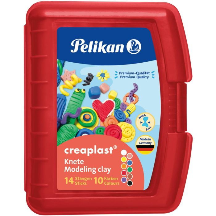 Pelikan Kinderknete Creaplast 10 Farben im roten Etui. 240g 0 Pelikan Kinderknete Creaplast 10 Farben im roten Etui. 240g 0