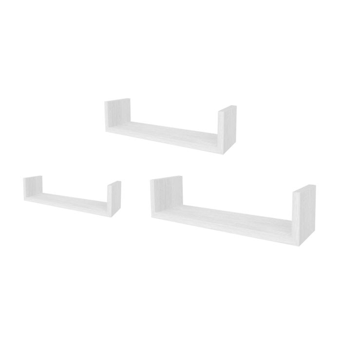 Set-3 Estante Flotan.42/34/26 White Moblekit (6 Unidades) 1