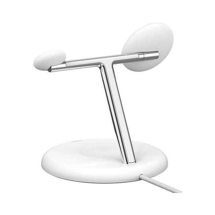 Belkin WIZ023VFWH Base de Carga Inalámbrica 3 en 1 Qi2 15W para iPhone, Apple Watch y AirPods, Blanco 1