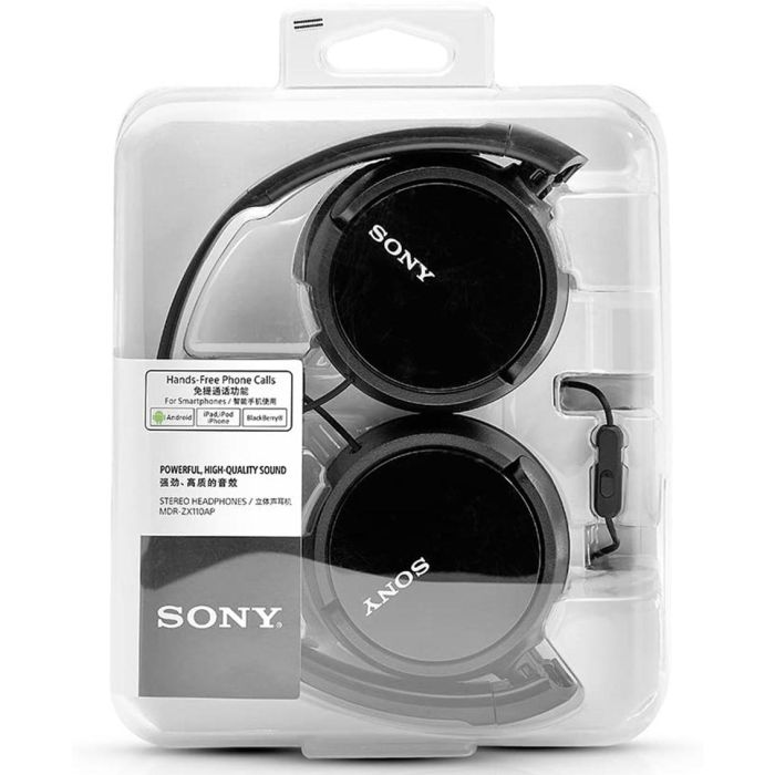 Sony Auriculares MDRZX110APB Negro Plegable con Micrófono 2