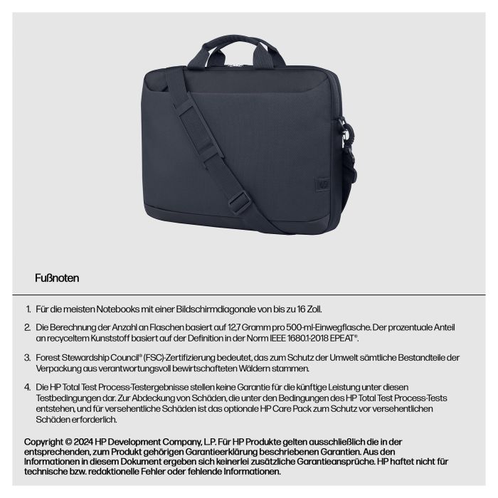 HP Bolsa EVERYDAY ODYSSEY para portatil de 16"