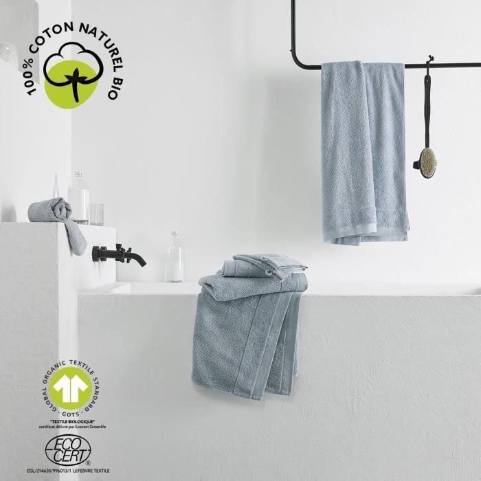 Today TOD3574643537041 Toalla de baño Maxi, 90 x 150 cm, Algodón, Acero orgánico 1