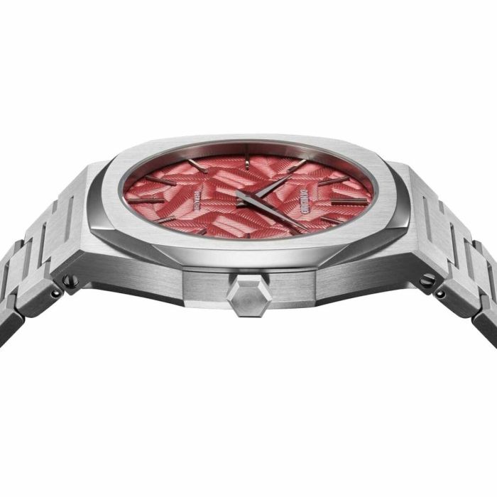Reloj Hombre D1 Milano ULTRA THIN BARN RED Negro Plateado (Ø 40 mm) 4