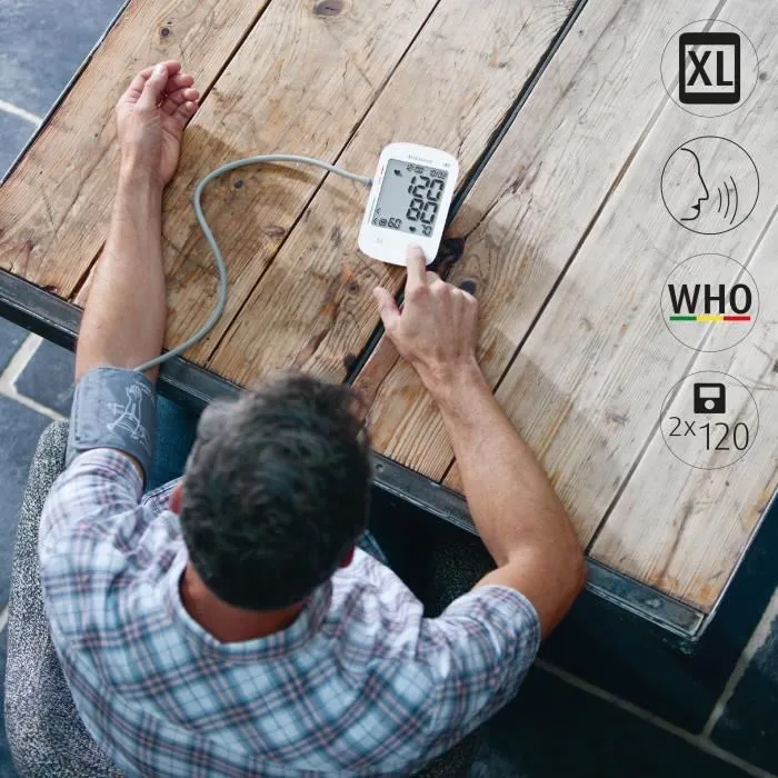 Medisana BU 535 Tensiometro Parlante - 6 Idiomas - Pantalla Grande - Dígito XXL - Medición de Arritmias - 240 Memorias 1