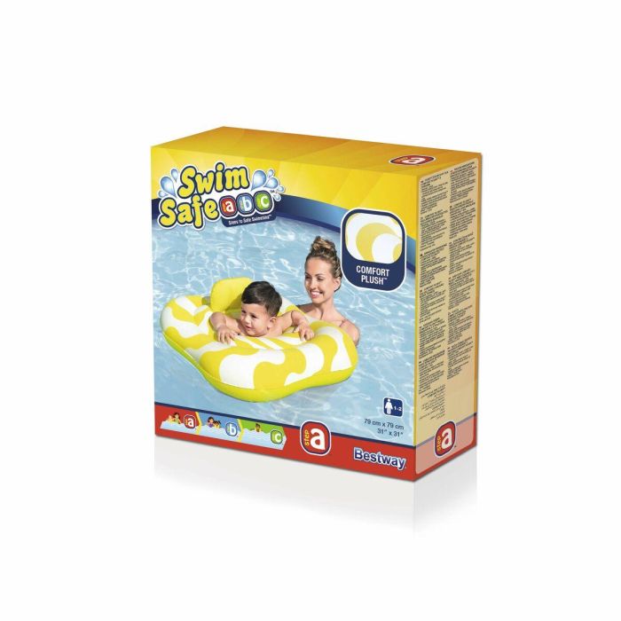 Bestway Flotador Hinchable 2 Aros Asiento Bebe 79x79 cm 1 a 2 Años Jardin, Piscina y Playa 32298 2