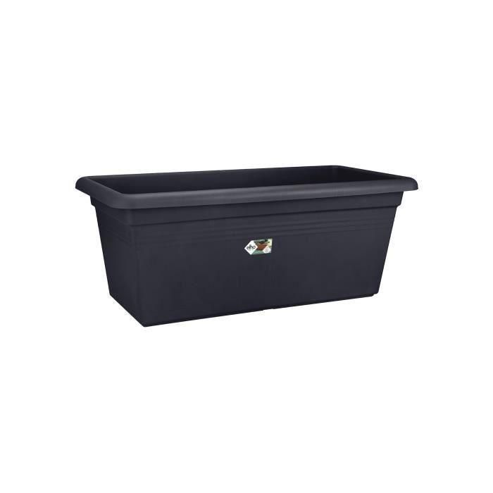 ELHO Jardiniere Green Basics 60 - Negro living - Exterior - XXL - L 29.5 x L 59.2 x H 27.7 cm 1 ELHO Jardiniere Green Basics 60 - Negro living - Exterior - XXL - L 29.5 x L 59.2 x H 27.7 cm 1