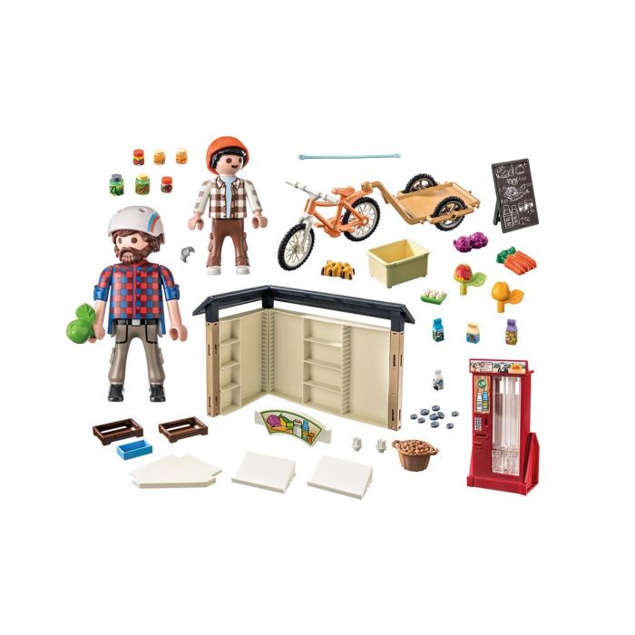 Playmobil 71250 Tienda de Granja Country 24 Horas - Con Fruta, Verduras y Lácteos Frescos para Niños +4 Años 1 Playmobil 71250 Tienda de Granja Country 24 Horas - Con Fruta, Verduras y Lácteos Frescos para Niños +4 Años 1
