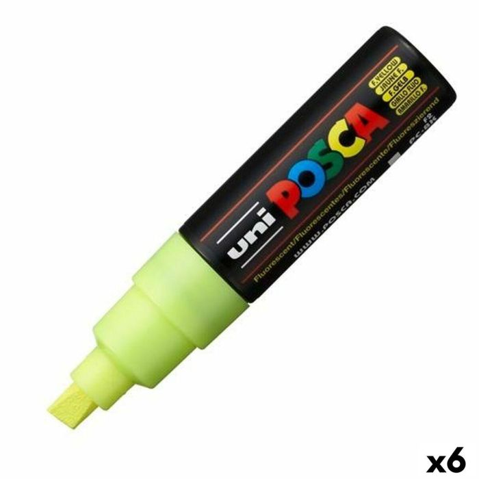 Marcador POSCA PC-8K Fluor Amarillo (6 Unidades) Marcador POSCA PC-8K Fluor Amarillo (6 Unidades)