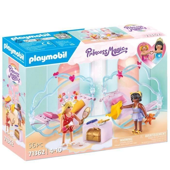 PLAYMOBIL 71362 Habitación Princesa - Princesa Mágica - Incluye dos princesas y dos camas mecedoras - A partir de 4 años