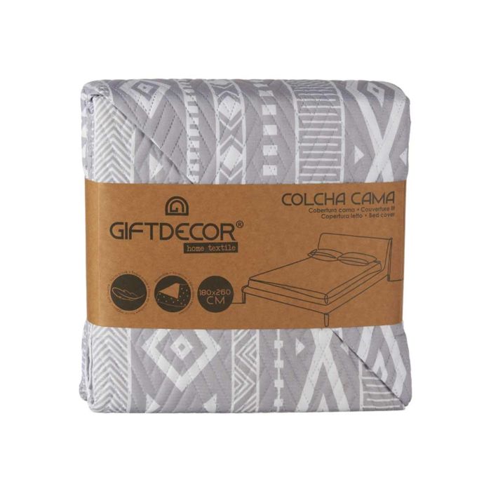 Colcha Cama Reversible 180X260 Etnico Giftdecor (6 Unidades) 2 Colcha Cama Reversible 180X260 Etnico Giftdecor (6 Unidades) 2