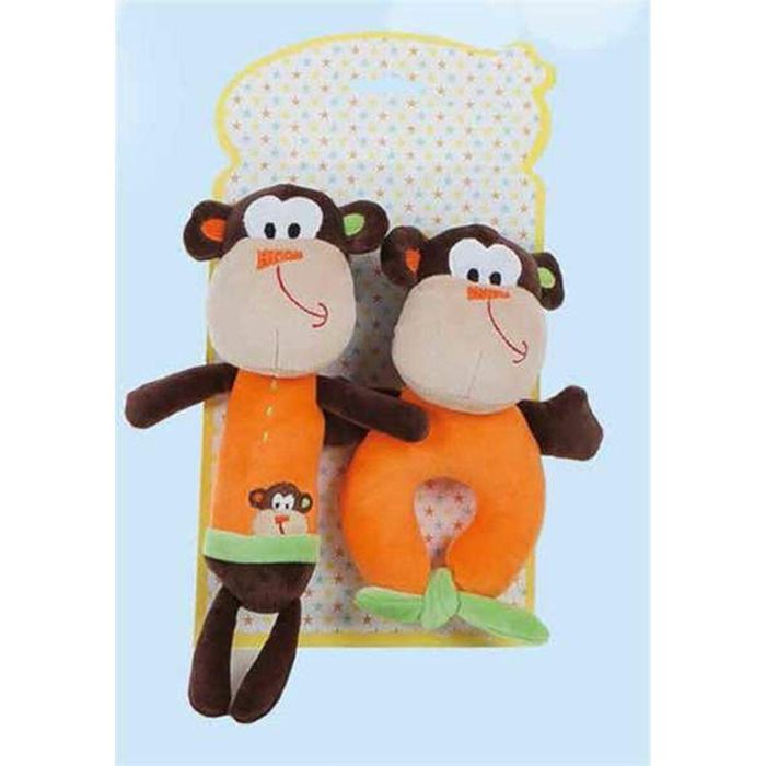 Set 2 pito +sonajero 18 cm+ 25 cm mono 1 Set 2 pito +sonajero 18 cm+ 25 cm mono 1