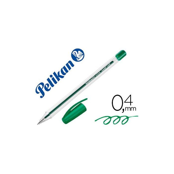 Boligrafo Pelikan Stick Super Soft Verde 50 unidades