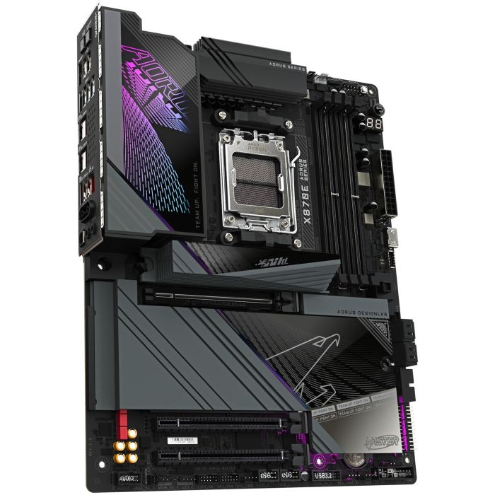 Gigabyte GA-X870E AORUS MASTER Placa Base AM5 AMD X870 para Ryzen 7000/8000/9000, DDR5, Wi-Fi 7, ATX 2 Gigabyte GA-X870E AORUS MASTER Placa Base AM5 AMD X870 para Ryzen 7000/8000/9000, DDR5, Wi-Fi 7, ATX 2