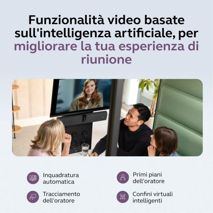 Jabra PanaCast 40 VBS MS VB AND Cámara de Video Colaborativa 4K Ultra HD, 4x Zoom, 180° FoV, MS Teams Rooms Negro 3