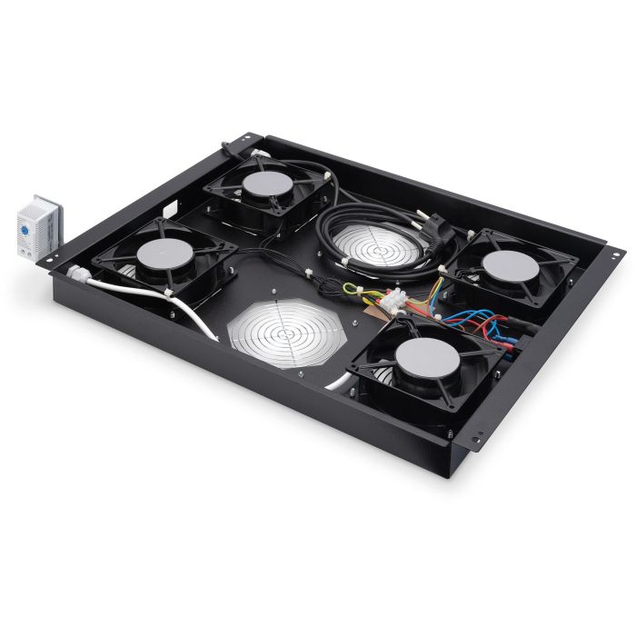 Digitus Unidad de Refrigeración de Techo para Armarios Servidor Unique, 4 Ventiladores, Negro 3 Digitus Unidad de Refrigeración de Techo para Armarios Servidor Unique, 4 Ventiladores, Negro 3