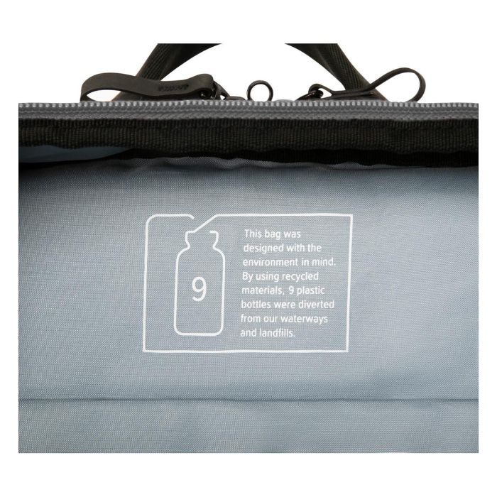 Targus Sagano Travel Mochila para Portátil 15.6 Pulgadas (39.6 cm) con Compartimento Seguro, Impermeable, Hecha de Material Reciclado RPET, 2 Bolsillos Frontales, Color Gris