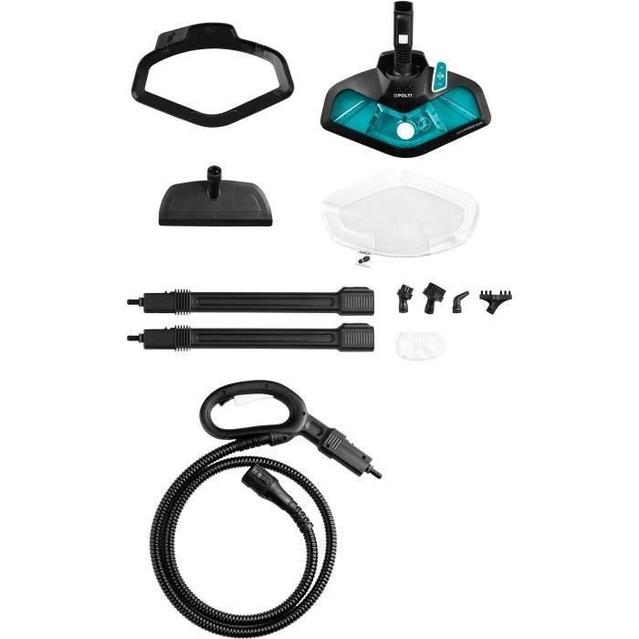 POLTI VAPORETTO - Smart100_T - Limpiador de vapor - autonomía ilimitada - 4 BAR - 110g / min - 1500W - 9 accesorios - Turquesa 1 POLTI VAPORETTO - Smart100_T - Limpiador de vapor - autonomía ilimitada - 4 BAR - 110g / min - 1500W - 9 accesorios - Turquesa 1
