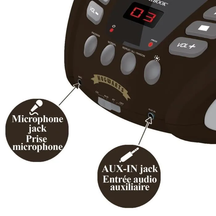 Lexibook Harry Potter Reproductor de CD Bluetooth con Efectos de Luz Multicolor para Niños, Compatible con CD/CD-R/CD-RW, Bluetooth 5.0, Altavoces 3W x 2 3 Lexibook Harry Potter Reproductor de CD Bluetooth con Efectos de Luz Multicolor para Niños, Compatible con CD/CD-R/CD-RW, Bluetooth 5.0, Altavoces 3W x 2 3