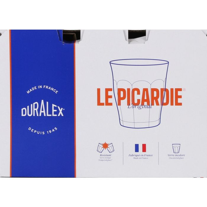 Duralex Set 6 Vasos Transparente 16 cl Picardie (12 Cajas)