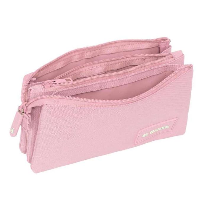 Portatodo triple el ganso basics "pink" 22x12x3 cm 2 Portatodo triple el ganso basics "pink" 22x12x3 cm 2