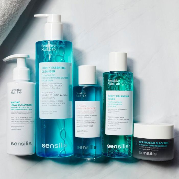 Sensilis SUCCINIC Gel en Aceite 150 ml | Limpiador Facial con Ácido Succínico para Piel Mixta, Grasa y con Tendencia Acnéica | Mejora Textura y Controla Grasa 3