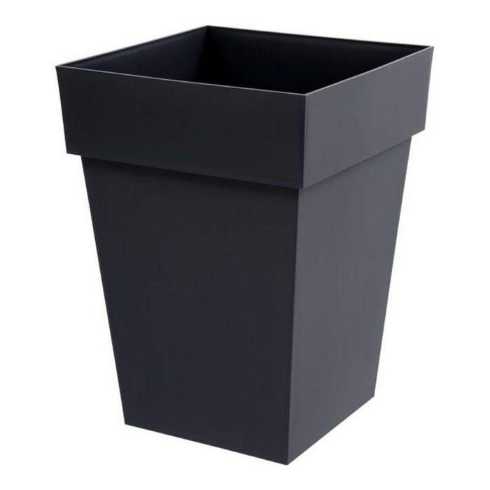EDA Maceta toscana cuadrada Polipropileno, Resistente heladas y UV, Exterior Interior - 39x39x53 cm 51 L - Gris antracita EDA Maceta toscana cuadrada Polipropileno, Resistente heladas y UV, Exterior Interior - 39x39x53 cm 51 L - Gris antracita