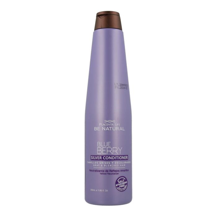 Placenta Acondicionador Neutralizante de Reflejos Amarillos Be Nat Blueberry Silver 350 ml