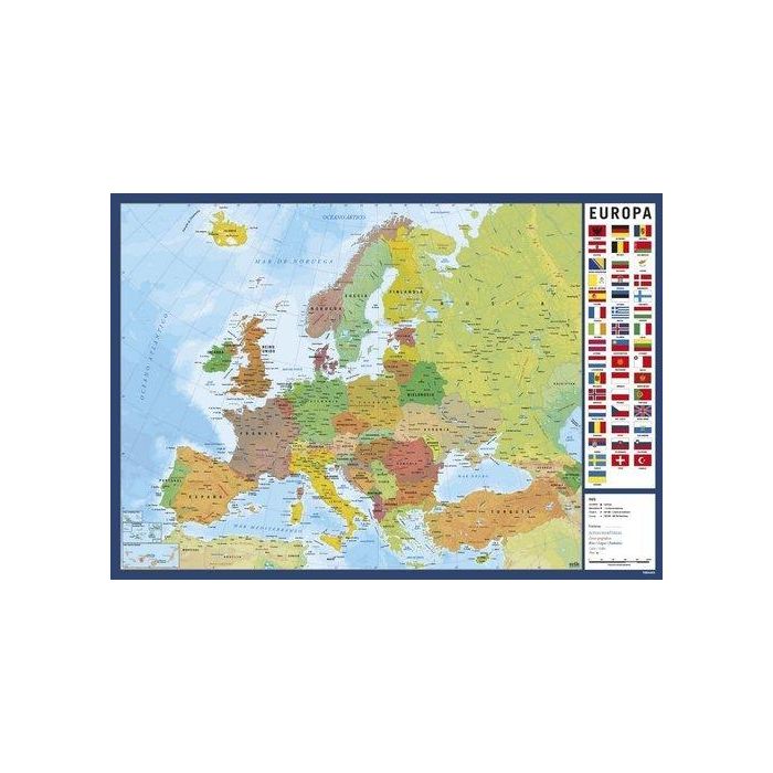 Vade Sobremesa Erik Escolar 35X49 Mapa De Europa