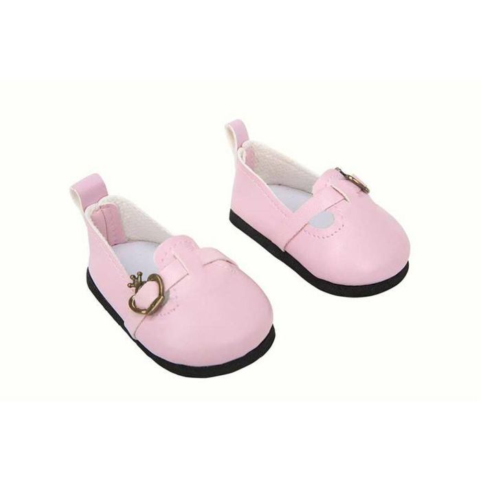 Set zapatos rosa para muñecos de 45 cm