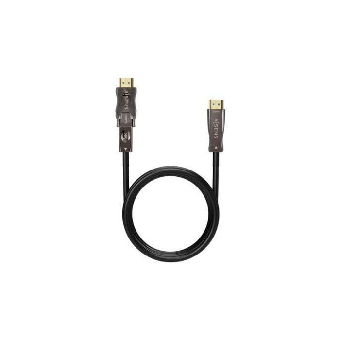 AISENS CABLE HDMI V2.1 AOC DESMONTABLE ULTRA ALTA VELOCIDAD / HEC 8K@60HZ 4K@120HZ 4:4:4 48GBPS, A/M-D/A/M, NEGRO, 40M 1 AISENS CABLE HDMI V2.1 AOC DESMONTABLE ULTRA ALTA VELOCIDAD / HEC 8K@60HZ 4K@120HZ 4:4:4 48GBPS, A/M-D/A/M, NEGRO, 40M 1