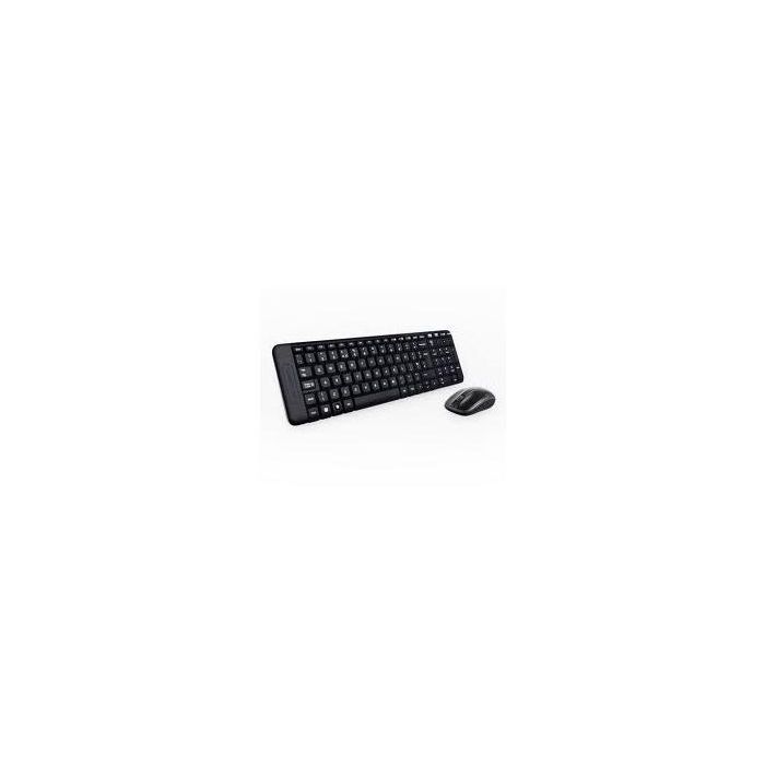 Logitech MK220 Teclado y Mouse Inalámbrico, Diseño Compacto, Conexión USB, Negro