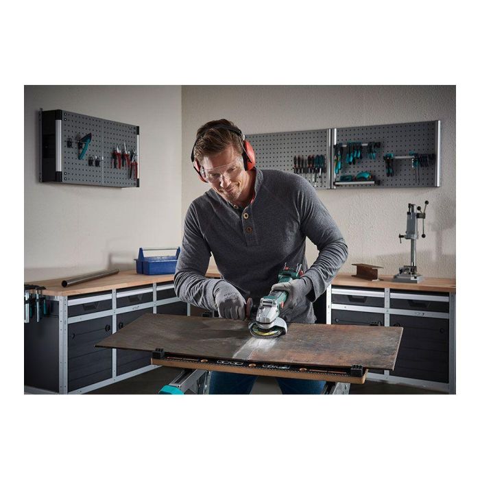 Wolfcraft Disco de láminas abrasivo, ø115 mm, Grano 40, para rectificado de metales 1