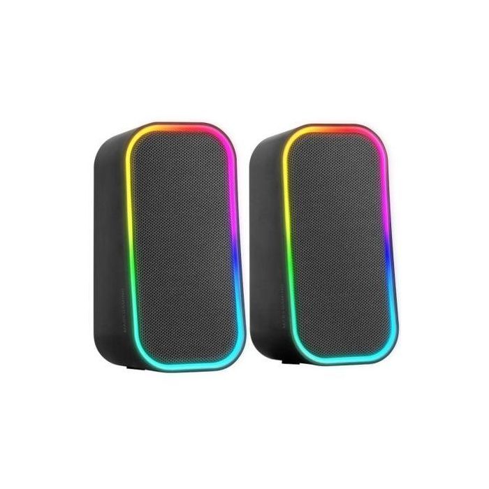 Mars Gaming Altavoces MS-OM 20W Bluetooth 5.3 RGB Control de Sonido Envolvente AUX-IN