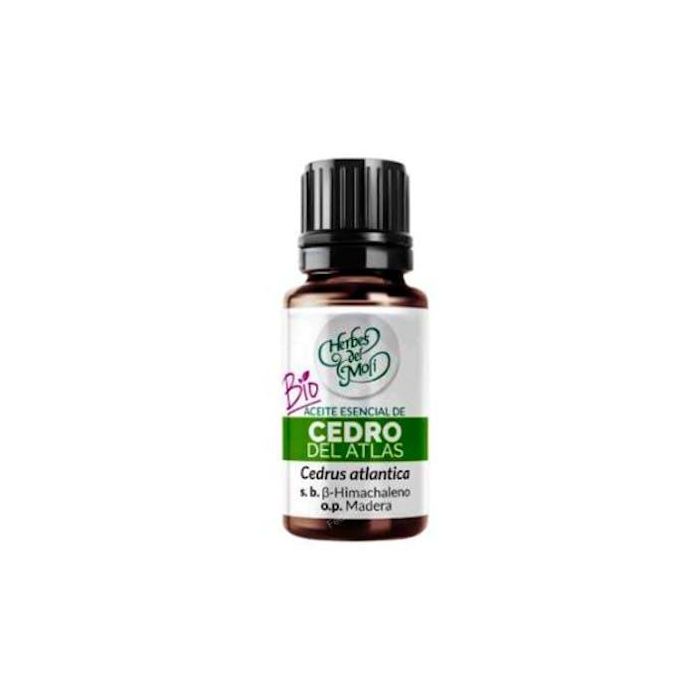 HERBES DEL MOLI Cedro Del Atlas Aceite Esencial 10 ml Eco - 100% Ecológico de Cedrus Atlántica, propiedades lipolíticas