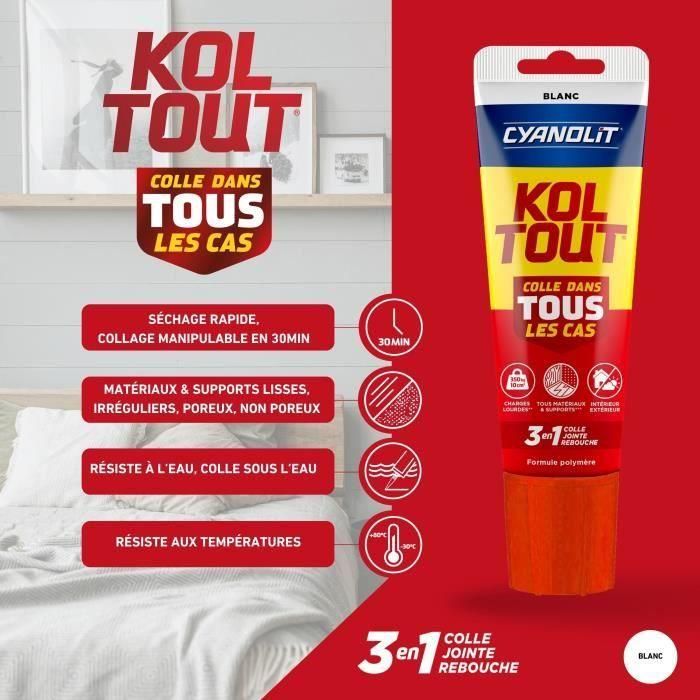 Cyanolit CYA3279580017334 Pegamento fijador y sellador blanco multiusos – Tubo 125 ml – Alta resistencia y flexible 3 Cyanolit CYA3279580017334 Pegamento fijador y sellador blanco multiusos – Tubo 125 ml – Alta resistencia y flexible 3