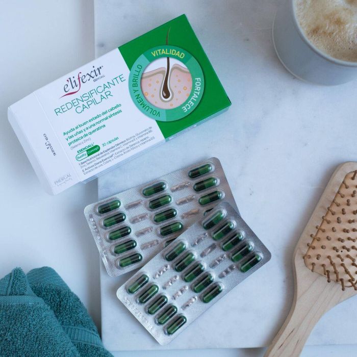 E'Lifexir ESENCIALL Suplemento Capilar Redensificante Anticaída para Fortaleza, Crecimiento y Nutrición del Cabello 30 Cápsulas Vegetarianas 2