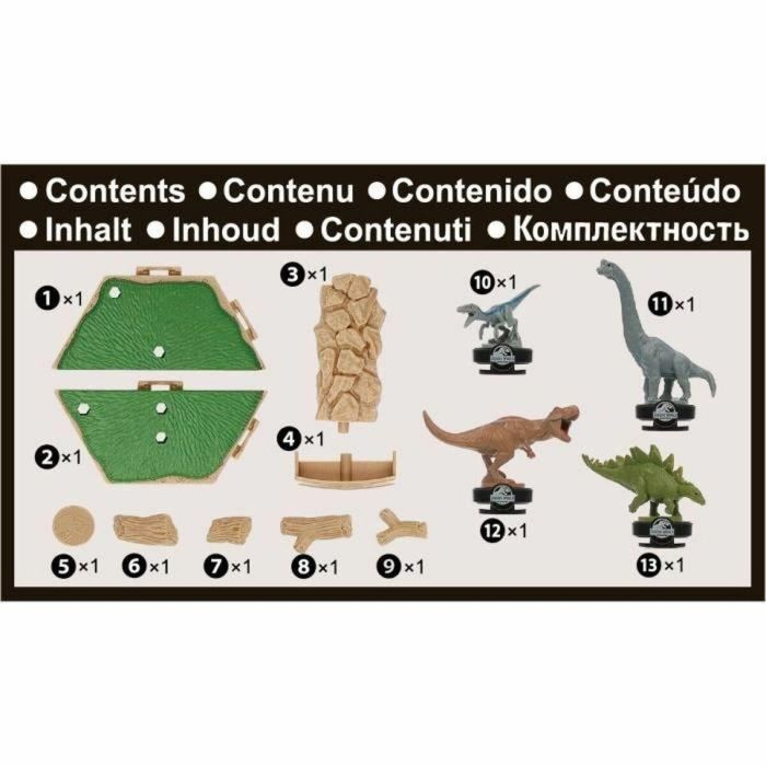 Epoch Juego de Equilibrio Jurassic World Island Quake Dinosaurios en la Plataforma Acción y Reflejos para Niños +4 Años 3
