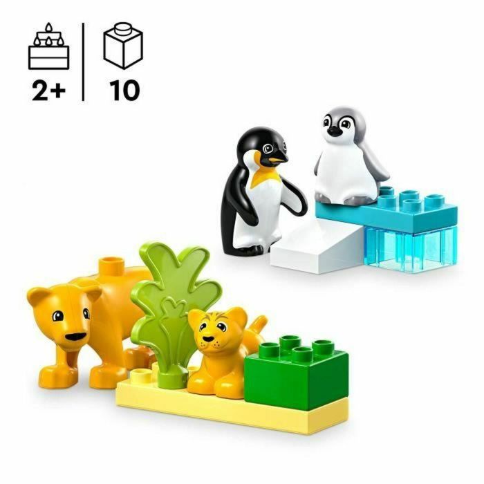 Lego 10442 DUPLO My Town - Set de Construcción de Familias de Animales Salvajes: Pingüinos y Leones para Aprendizaje Temprano 5