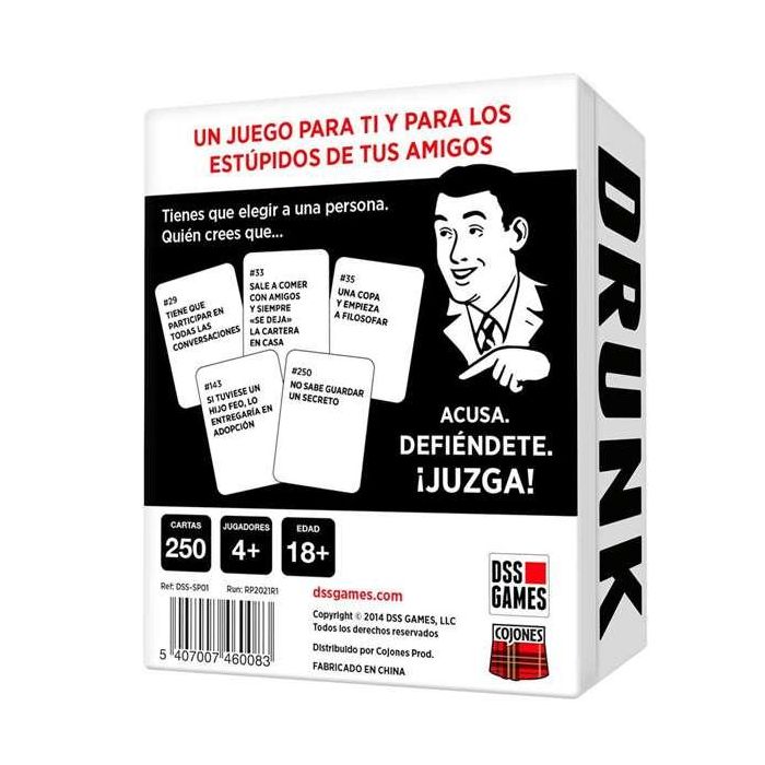 Asmodee Juego Drunk Stoned or Stupid ¿Quién encaja mejor con la descripción de la carta? Español Asmodee Juego Drunk Stoned or Stupid ¿Quién encaja mejor con la descripción de la carta? Español