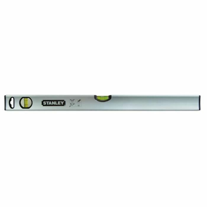 Stanley Nivel Magnético Tubular Classic 400mm de Aluminio Resistente con Burbuja Magnificada, Precisión +/- 0.5mm/m y Cantos Engomados 4